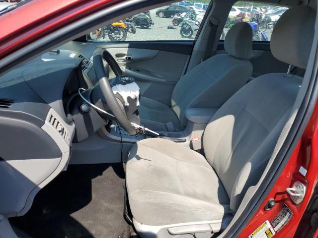 2T1BU4EEXBC713568 - 2011 TOYOTA COROLLA BASE RED photo 7