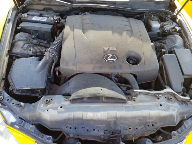 JTHBK262565008693 - 2006 LEXUS IS 250 YELLOW photo 11