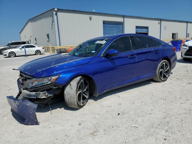 1HGCV1F33JA180318 - 2018 HONDA ACCORD SPORT BLUE photo 1