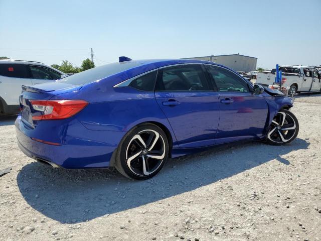 1HGCV1F33JA180318 - 2018 HONDA ACCORD SPORT BLUE photo 3