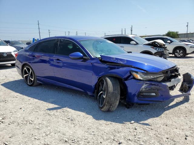 1HGCV1F33JA180318 - 2018 HONDA ACCORD SPORT BLUE photo 4