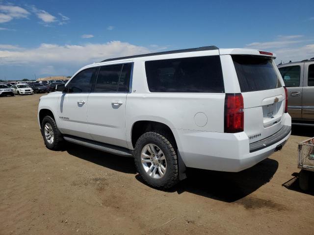 1GNSKJKC0FR696287 - 2015 CHEVROLET SUBURBAN K1500 LT WHITE photo 2