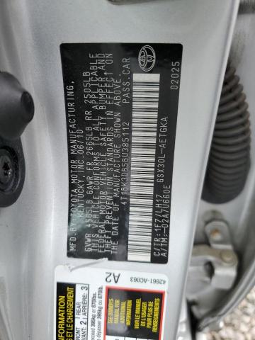 4T1BK3DB5BU385112 - 2011 TOYOTA AVALON BASE 银色 照片 12