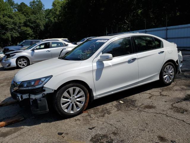 1HGCR3F81DA013617 - 2013 HONDA ACCORD EXL WHITE photo 1