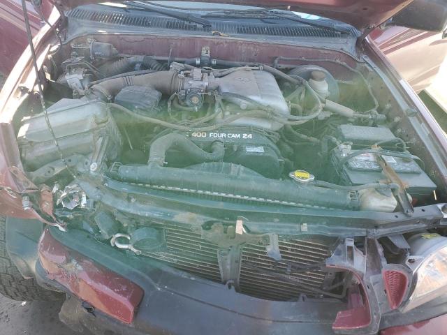 5TEGN92N23Z222461 - 2003 TOYOTA TACOMA DOUBLE CAB PRERUNNER RED photo 11