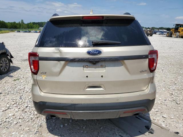 1FM5K8D89HGD16445 - 2017 FORD EXPLORER XLT TAN photo 6