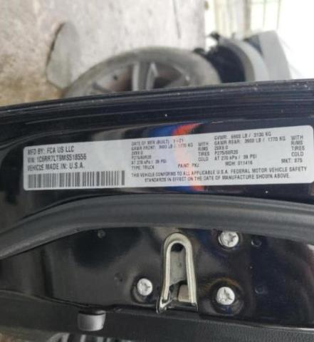 1C6RR7LT9MS518556 - 2021 RAM 1500 CLASS SLT 黑色 照片 10