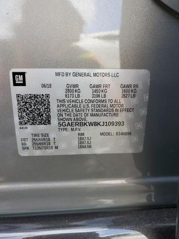 5GAERBKW8KJ109393 - 2019 BUICK ENCLAVE ESSENCE 银色 照片 13