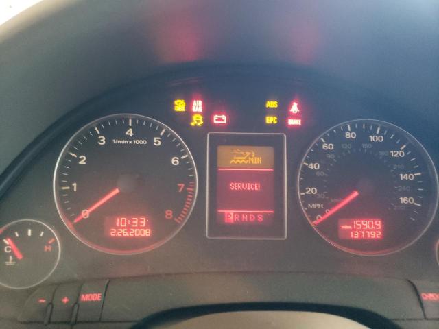 WAUAF78E98A167374 - 2008 AUDI A4 2.0T GRAY photo 9