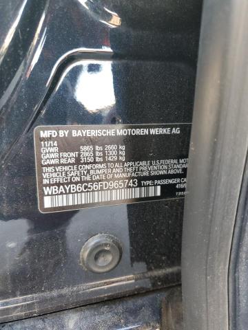 WBAYB6C56FD965743 - 2015 BMW 750 XI BLACK photo 13