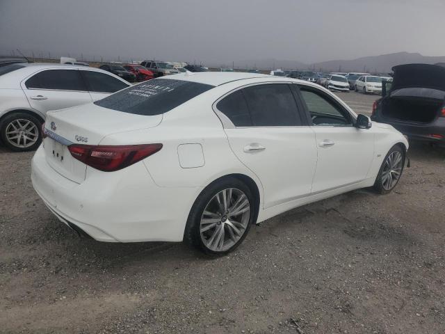 JN1EV7AR9KM550485 - 2019 INFINITI Q50 LUXE WHITE photo 3