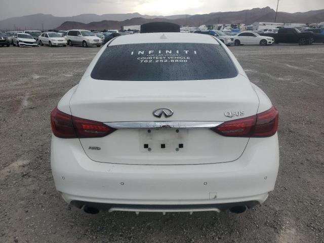 JN1EV7AR9KM550485 - 2019 INFINITI Q50 LUXE WHITE photo 6