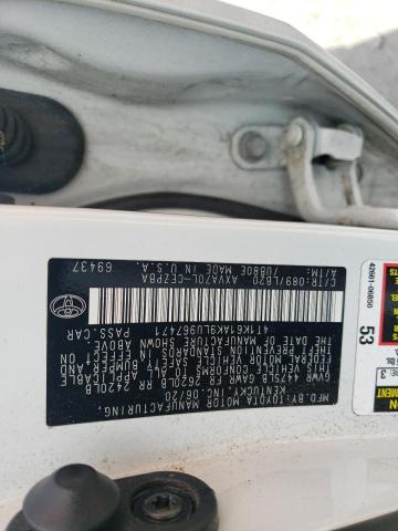 4T1K61AK9LU967471 - 2020 TOYOTA CAMRY XSE WHITE photo 13