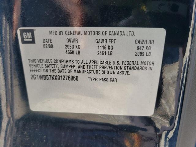 2G1WB57KX91276060 - 2009 CHEVROLET IMPALA LS BLACK photo 24