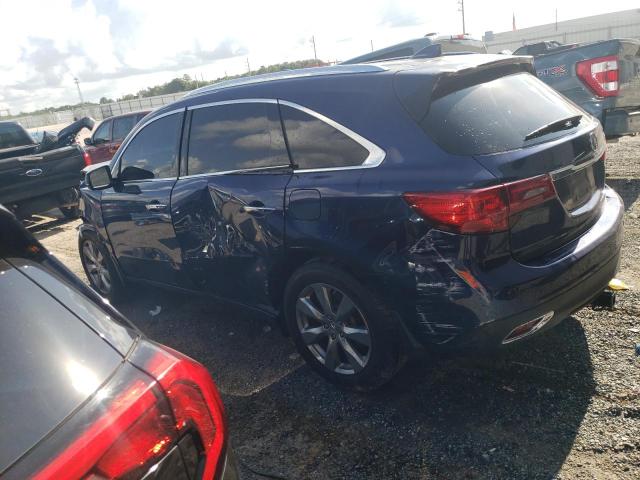 5FRYD3H88EB017817 - 2014 ACURA MDX ADVANCE BLUE photo 2