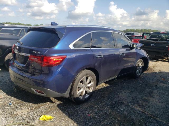 5FRYD3H88EB017817 - 2014 ACURA MDX ADVANCE BLUE photo 3