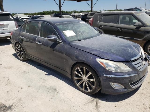 KMHGC4DD3DU225100 - 2013 HYUNDAI GENESIS 3.8L BLUE photo 4