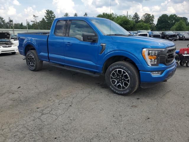 1FTFX1E55MFA67731 - 2021 FORD F150 SUPER CAB BLUE photo 4