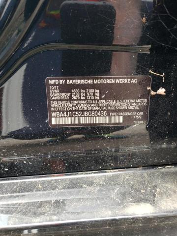 WBA4J1C52JBG80436 - 2018 BMW 430I GRAN COUPE BLACK photo 13