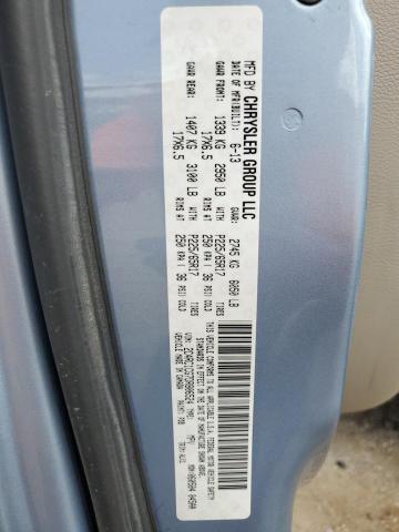 2C4RC1CG7DR806524 - 2013 CHRYSLER TOWN & COU TOURING L BLUE photo 14