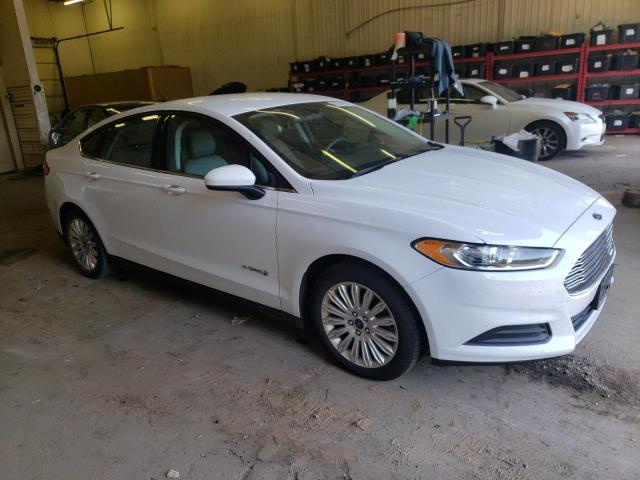 3FA6P0UU0GR355947 - 2016 FORD FUSION S HYBRID WHITE photo 4