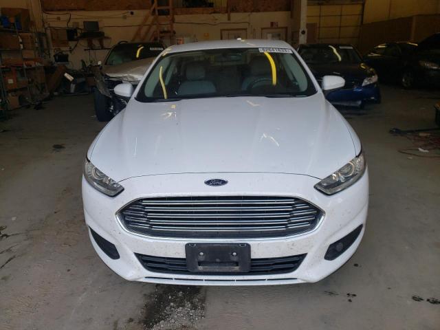 3FA6P0UU0GR355947 - 2016 FORD FUSION S HYBRID WHITE photo 5