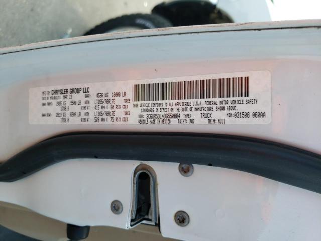 3C6UR5DL4DG550884 - 2013 RAM 2500 SLT თეთრი ფოტო 12