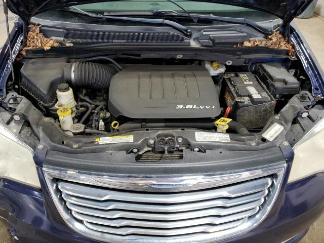 2C4RC1CG1DR536139 - 2013 CHRYSLER TOWN & COU TOURING L BLUE photo 12