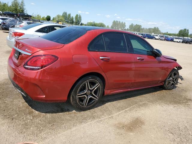 55SWF8EB5LU331856 - 2020 MERCEDES-BENZ C 300 4MATIC RED photo 3