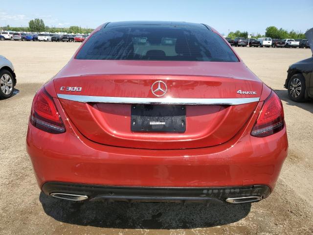 55SWF8EB5LU331856 - 2020 MERCEDES-BENZ C 300 4MATIC RED photo 6