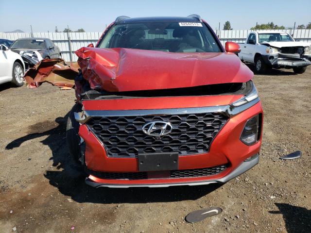 5NMS5CAA1KH077269 - 2019 HYUNDAI SANTA FE LIMITED RED photo 5