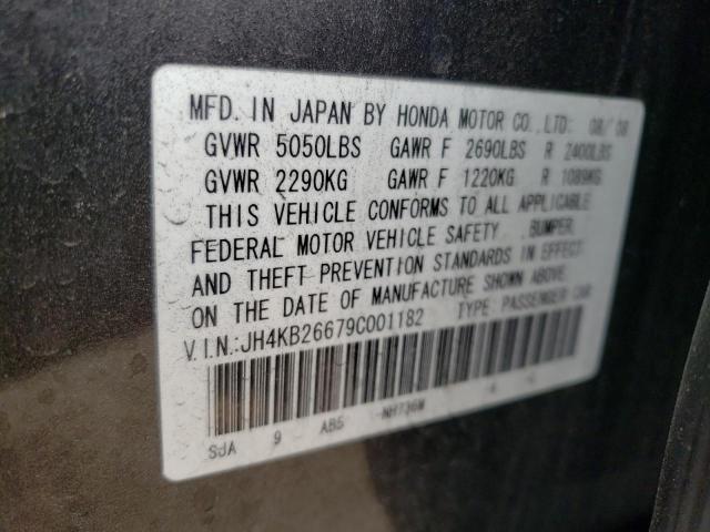 JH4KB26679C001182 - 2009 ACURA RL GRAY photo 13