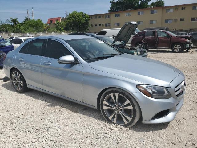 55SWF4JB3HU224519 - 2017 MERCEDES-BENZ C 300 BLUE photo 4