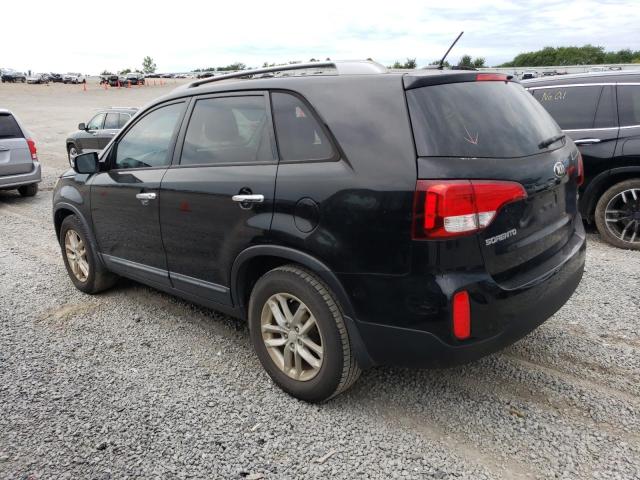 5XYKT4A64FG645859 - 2015 KIA SORENTO LX BLACK photo 2