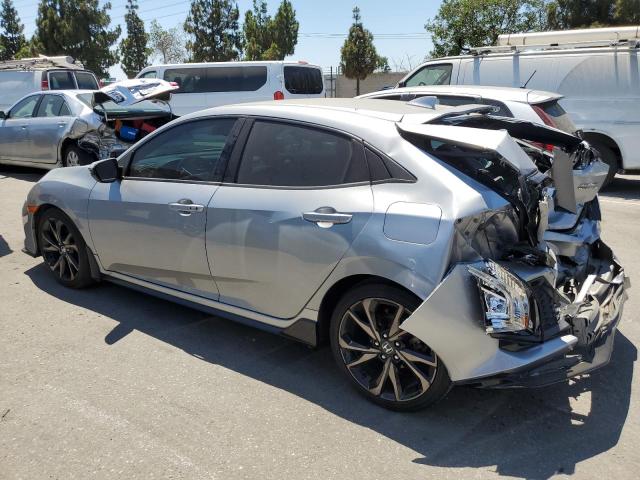 SHHFK7H94JU405604 - 2018 HONDA CIVIC SPORT TOURING SILVER photo 2
