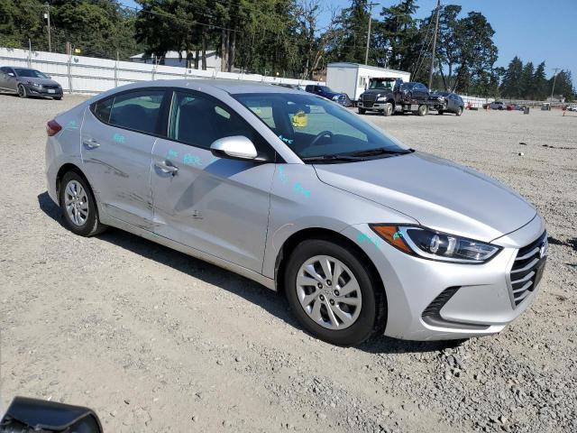 KMHD74LFXHU084008 - 2017 HYUNDAI ELANTRA SE SILVER photo 4