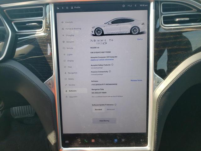 5YJSA1E24GF170556 - 2016 TESLA MODEL S თეთრი ფოტო 9