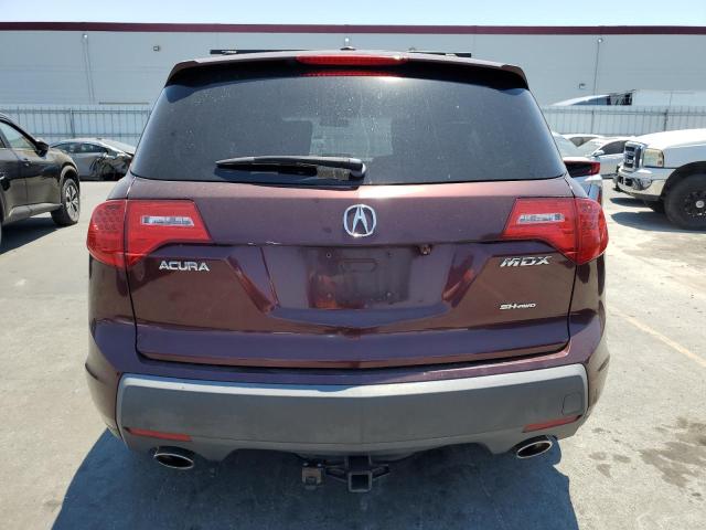 2HNYD28367H551891 - 2007 ACURA MDX TECHNOLOGY BURGUNDY photo 6