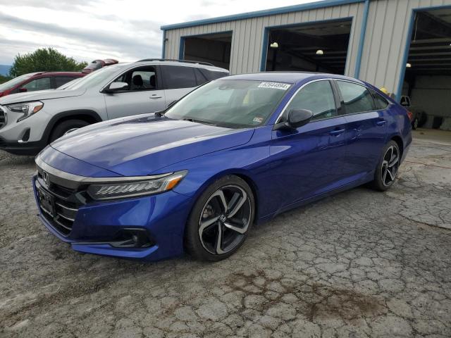 1HGCV1F47MA090926 - 2021 HONDA ACCORD SPORT SE BLUE photo 1