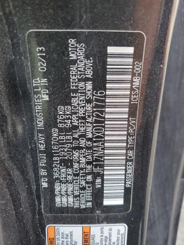 JF1ZNAA1XD1721776 - 2013 TOYOTA SCION FR-S გრაფიტი ფოტო 12