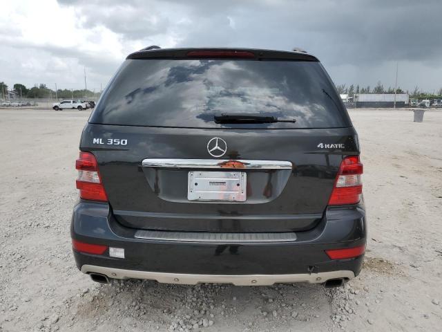 4JGBB8GB0BA656605 - 2011 MERCEDES-BENZ ML 350 4MATIC BLACK photo 6