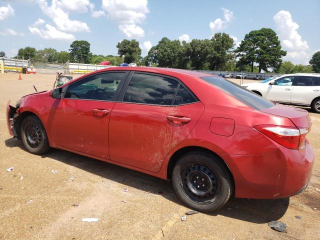 5YFBURHE7EP052546 - 2014 TOYOTA COROLLA L RED photo 2