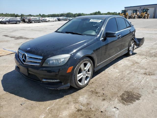 WDDGF5EB1BR187127 - 2011 MERCEDES-BENZ C-CLASS C3 300 BLACK photo 1