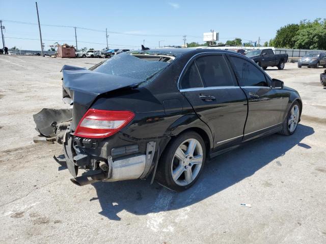 WDDGF5EB1BR187127 - 2011 MERCEDES-BENZ C-CLASS C3 300 BLACK photo 3