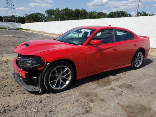 2C3CDXHG5NH144954 - 2022 DODGE CHARGER GT RED photo 1