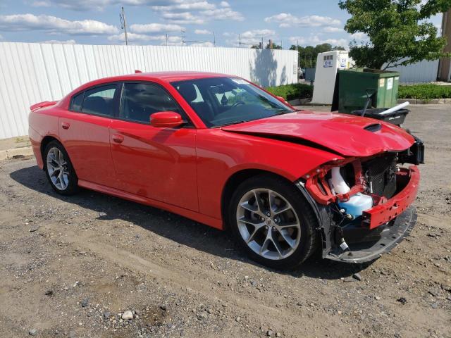 2C3CDXHG5NH144954 - 2022 DODGE CHARGER GT RED photo 4
