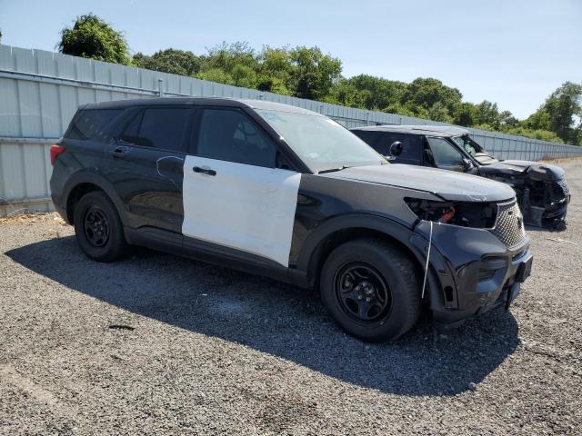 1FM5K8AW0MNA09643 - 2021 FORD EXPLORER POLICE INTERCEPTOR BLACK photo 4