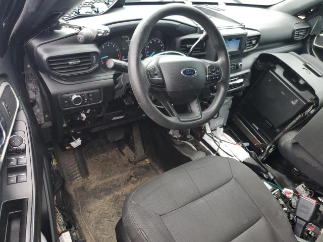1FM5K8AW0MNA09643 - 2021 FORD EXPLORER POLICE INTERCEPTOR BLACK photo 8