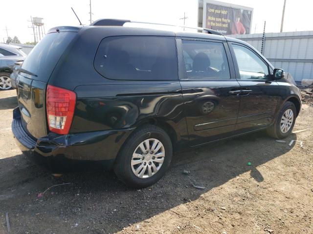 KNDMG4C70E6543575 - 2014 KIA SEDONA LX BLACK photo 3