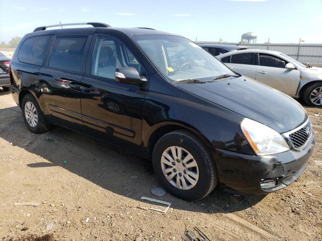 KNDMG4C70E6543575 - 2014 KIA SEDONA LX BLACK photo 4